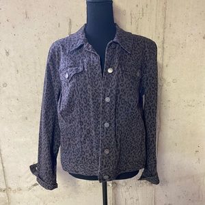 Animal print Jean jacket